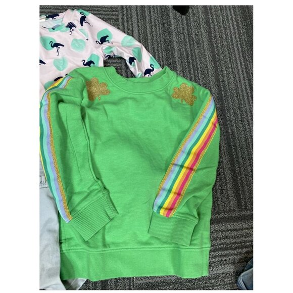 Girls Size 4 Clothing Bundle – 9-Piece Lot Sweaters Pants Dress Faux Fur Vest – - Picture 3 of 12